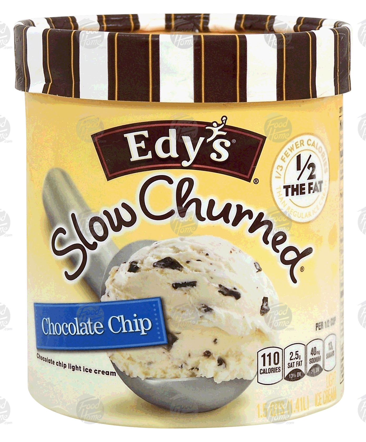 Edy's Slow Churned chocolate chip light ice cream Full-Size Picture